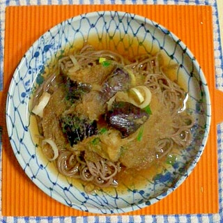 揚げナスと大根おろしのぶっかけ蕎麦♪